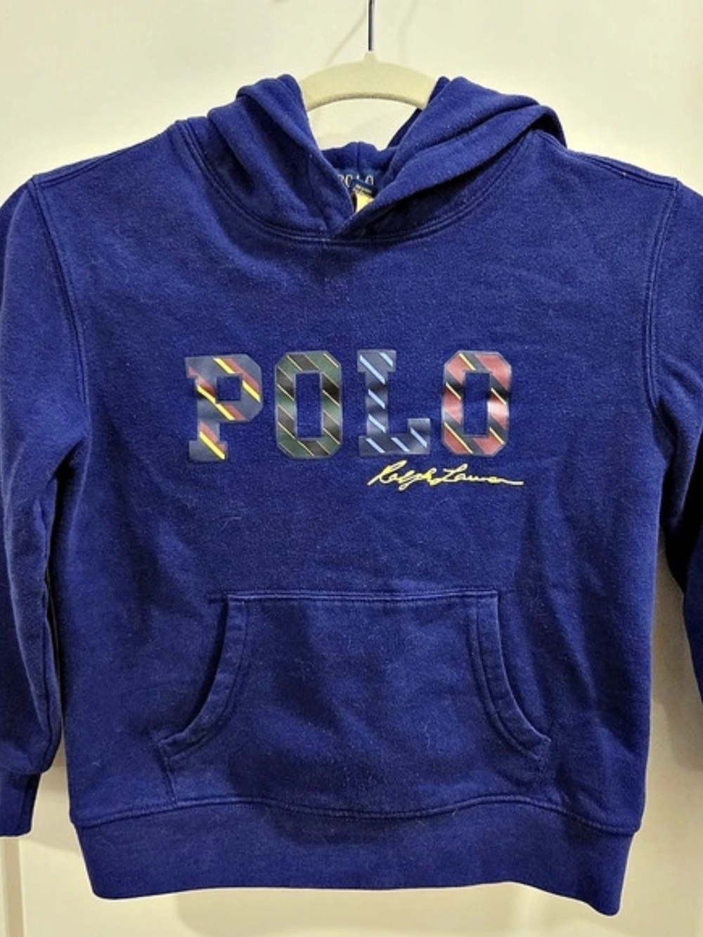 Polo Ralph Lauren Boys Size 7 Navy Logo Hoodie